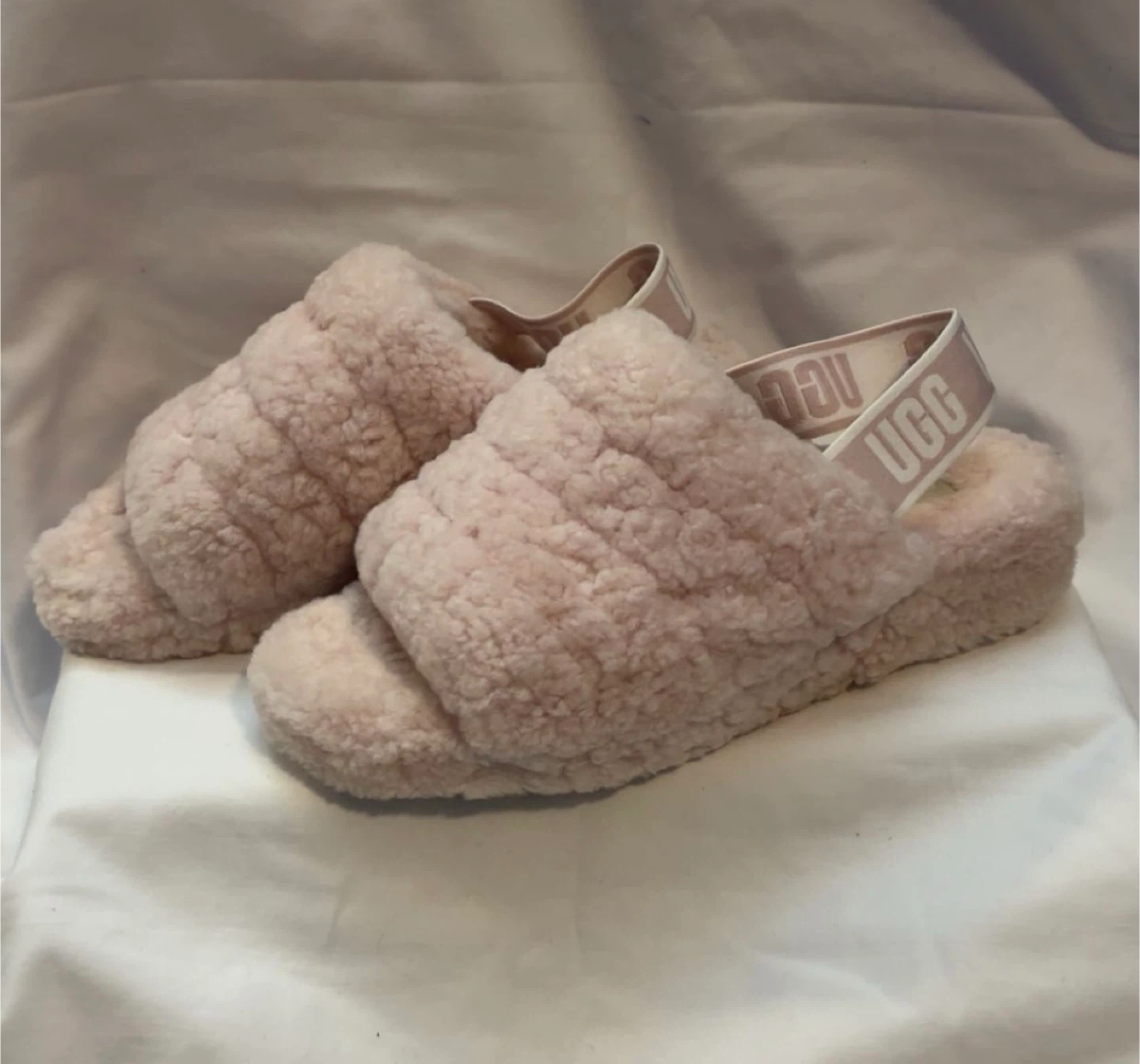 UGG Fluff Yeah Slides Blush Pink - Size 8
