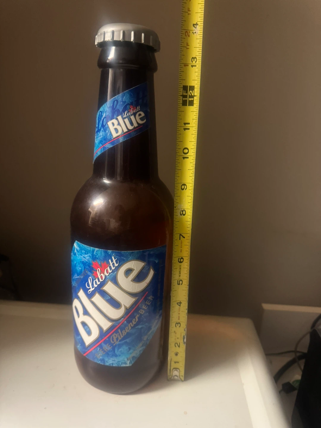 14” Novelty Plastic Labatt Blue Beer Bottle - photo 3
