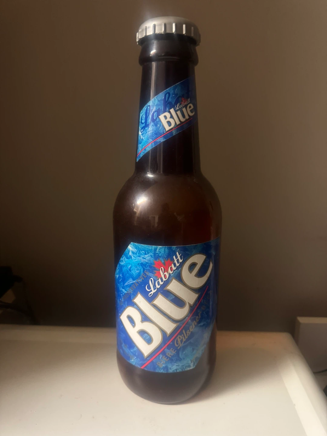 14” Novelty Plastic Labatt Blue Beer Bottle