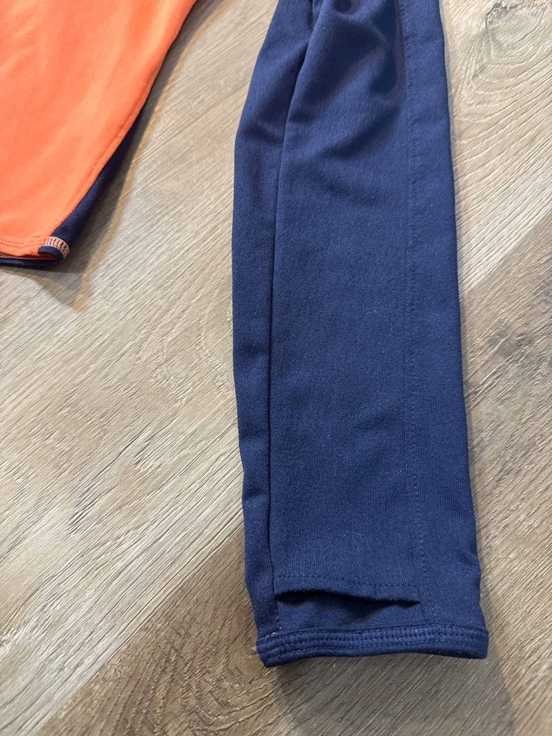 Athleta Long Sleeve Athletic Shirt Orange/Navy Size S - photo 2