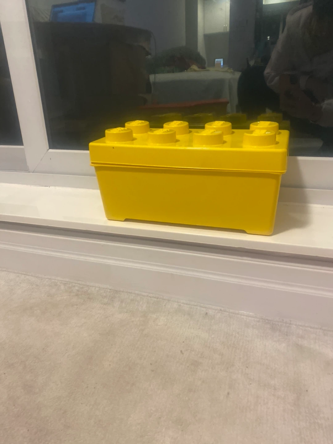 LEGO Storage Brick 8 Studs Yellow