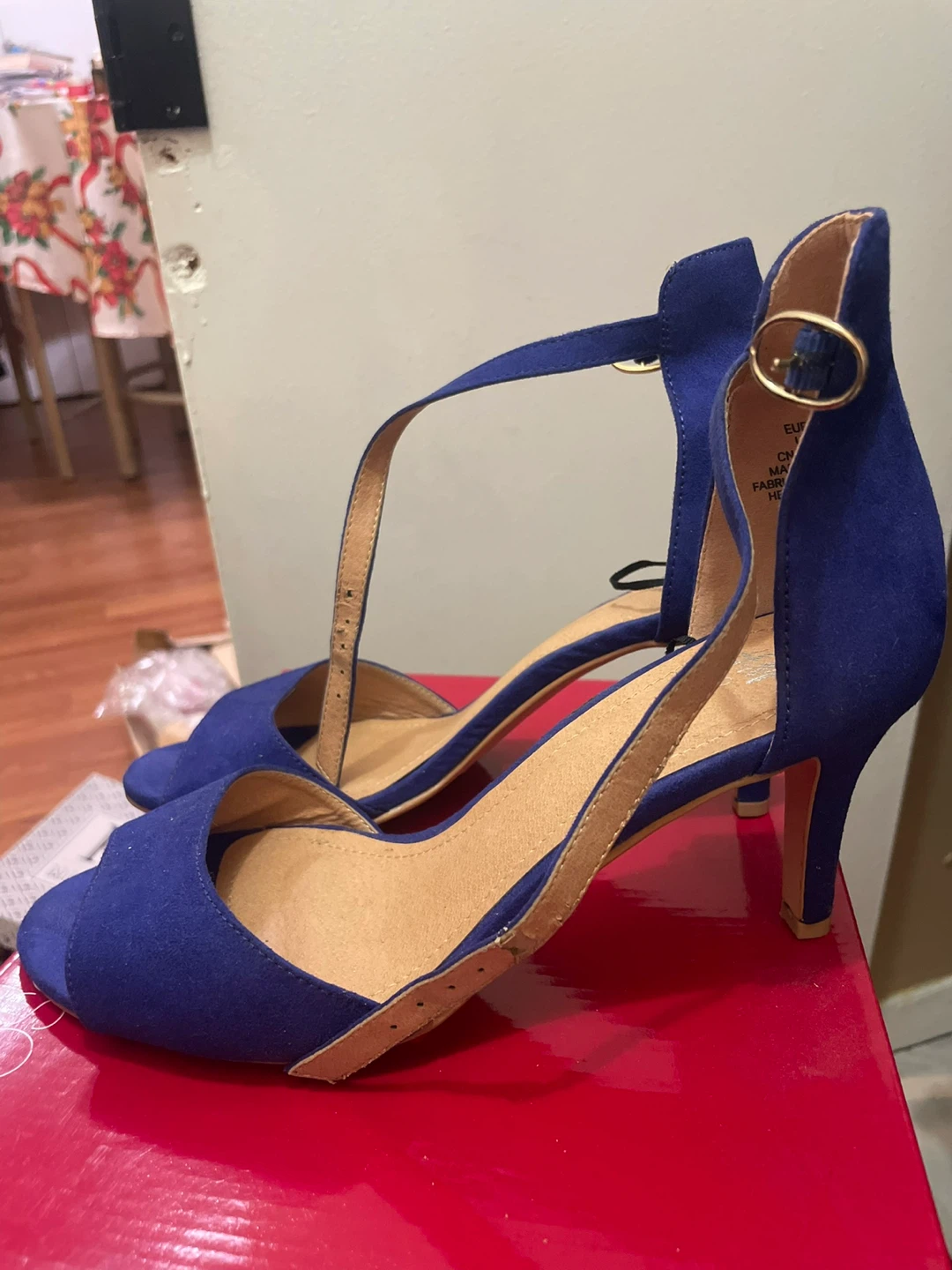 H&M  Women's Royal Blue Suede Heels - photo 2
