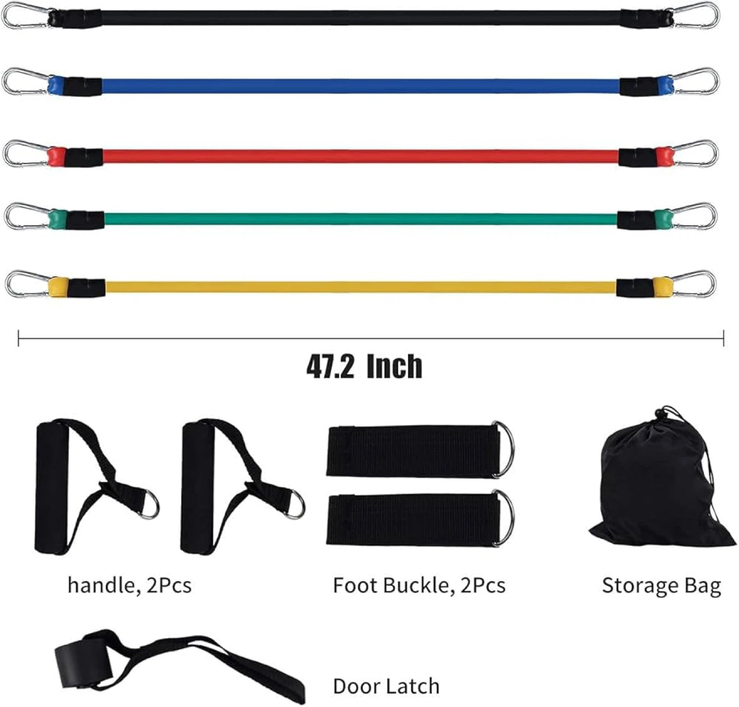 Resistance Bands - 11 Pc Resistance Bands Set - photo 2
