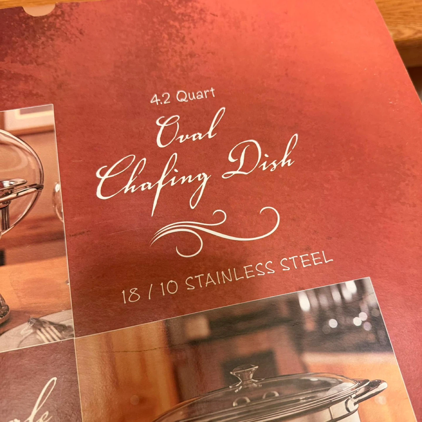 Oval Stainless Steel Chafing Dish - 4.2 Quart - photo 3