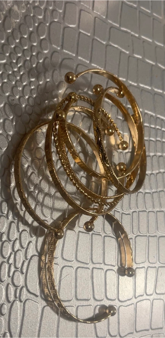 Set of 5rose gold -Bangles - photo 2