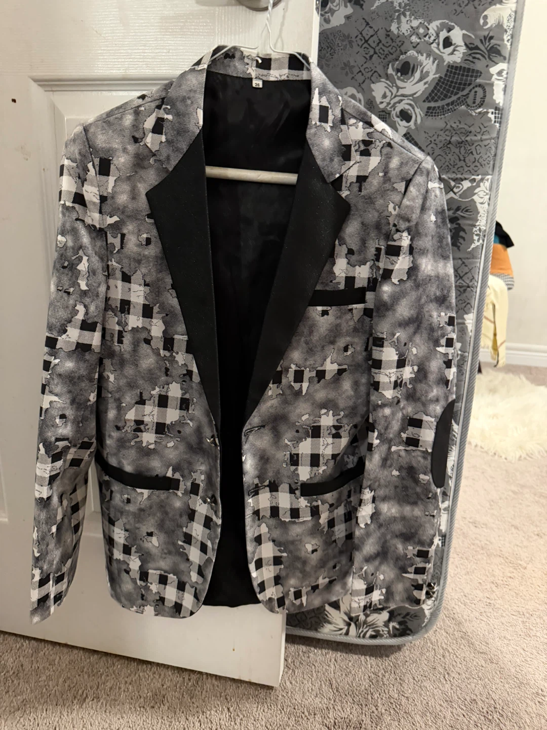 Kids Black and White Blazer