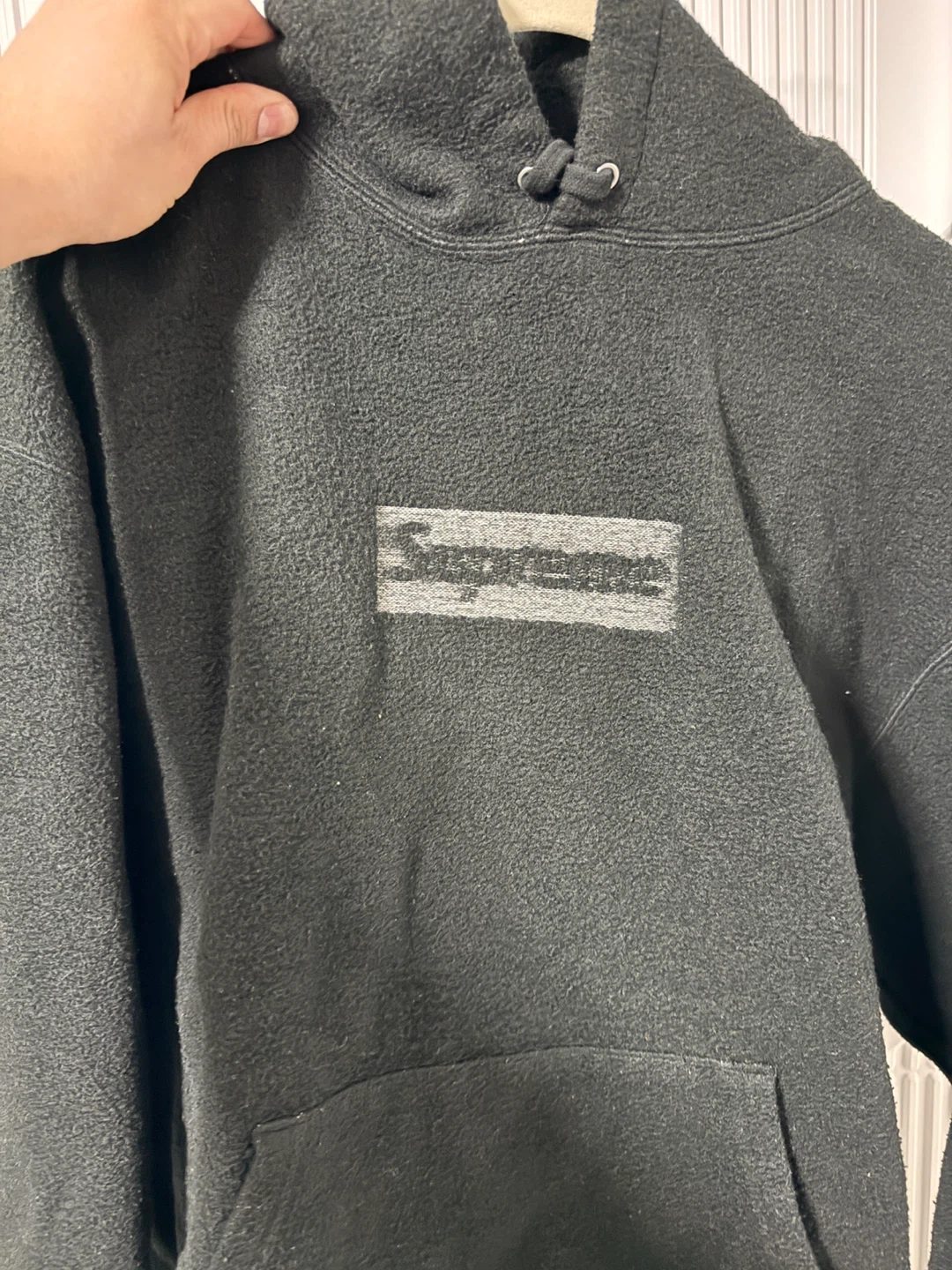 Supreme Inside Out Box Logo Hooded Black Size Large