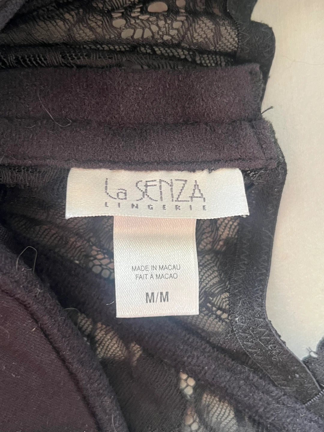 La Senza Black Lace Corset Top M/M - photo 2