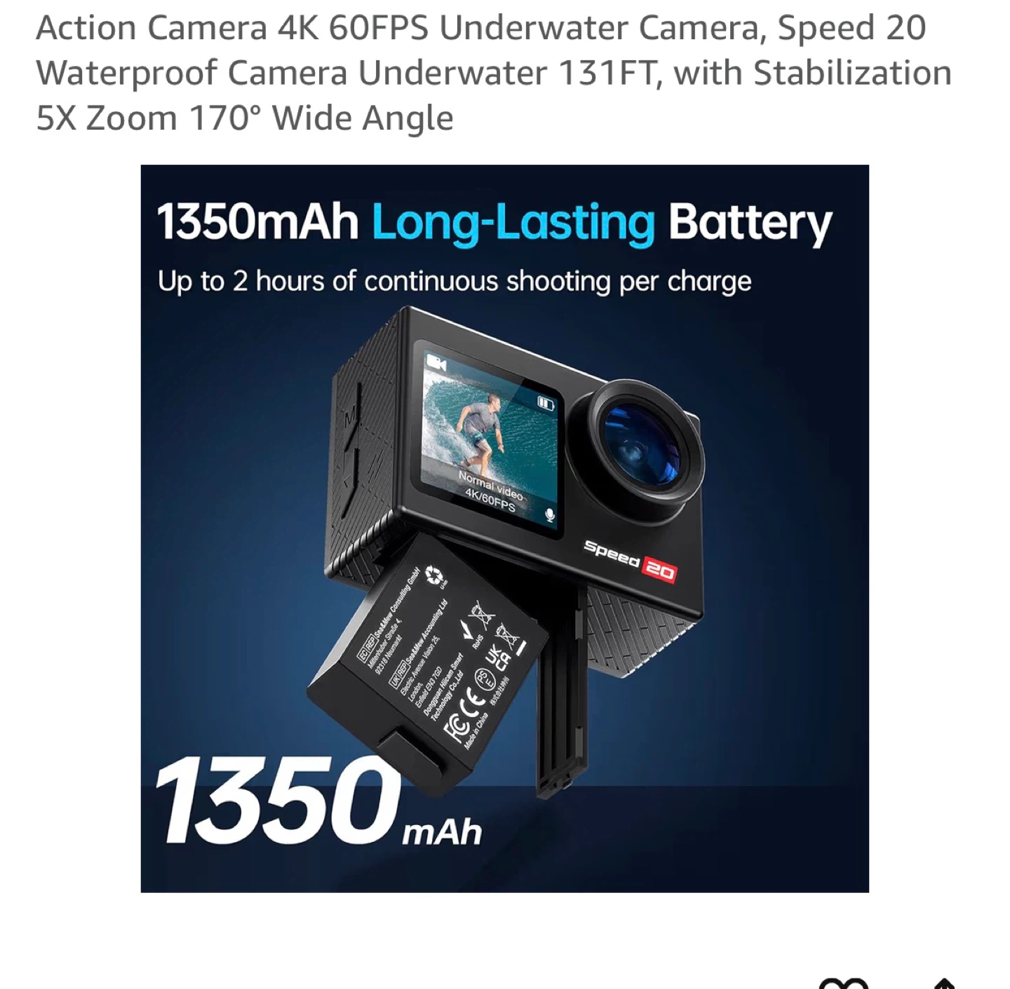 Brand New (Sealed) 4K 60FPS Action Camera – Never Opened - photo 4