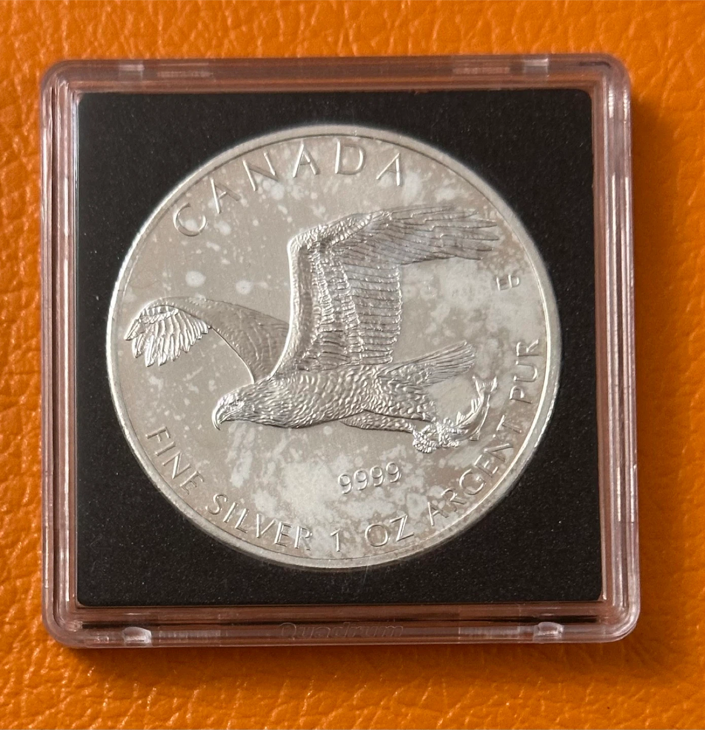 2014 Rare Canadian Silver North America Bald Eagle 1 oz Coin