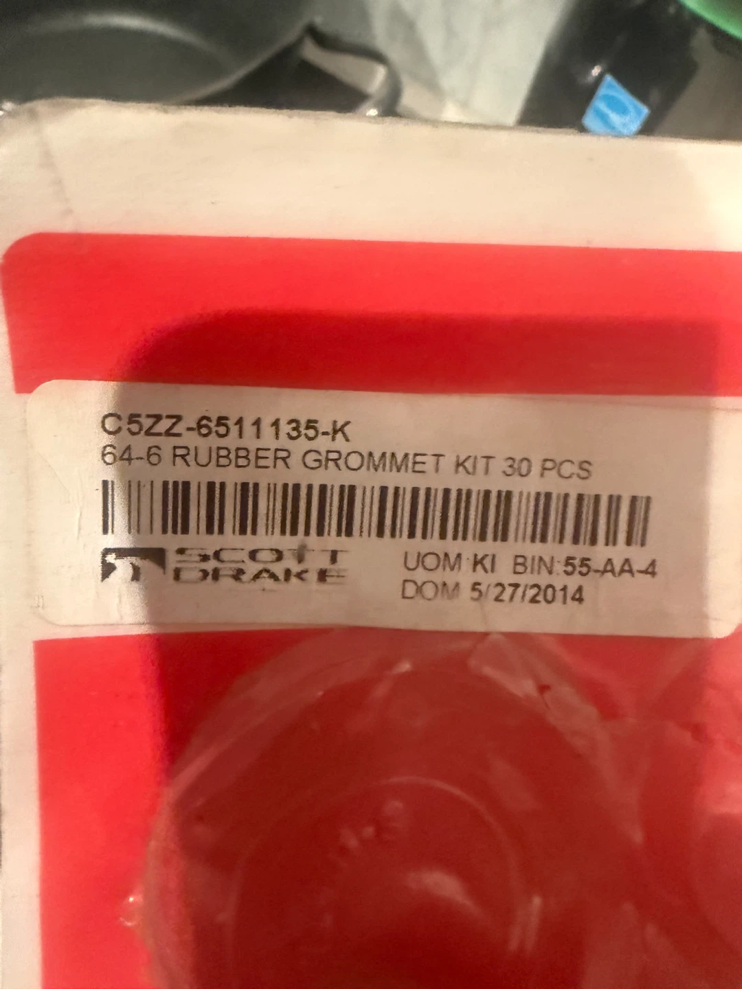 Scott Drake 64-6 Rubber Grommet Kit 30 Pcs mustang - photo 2