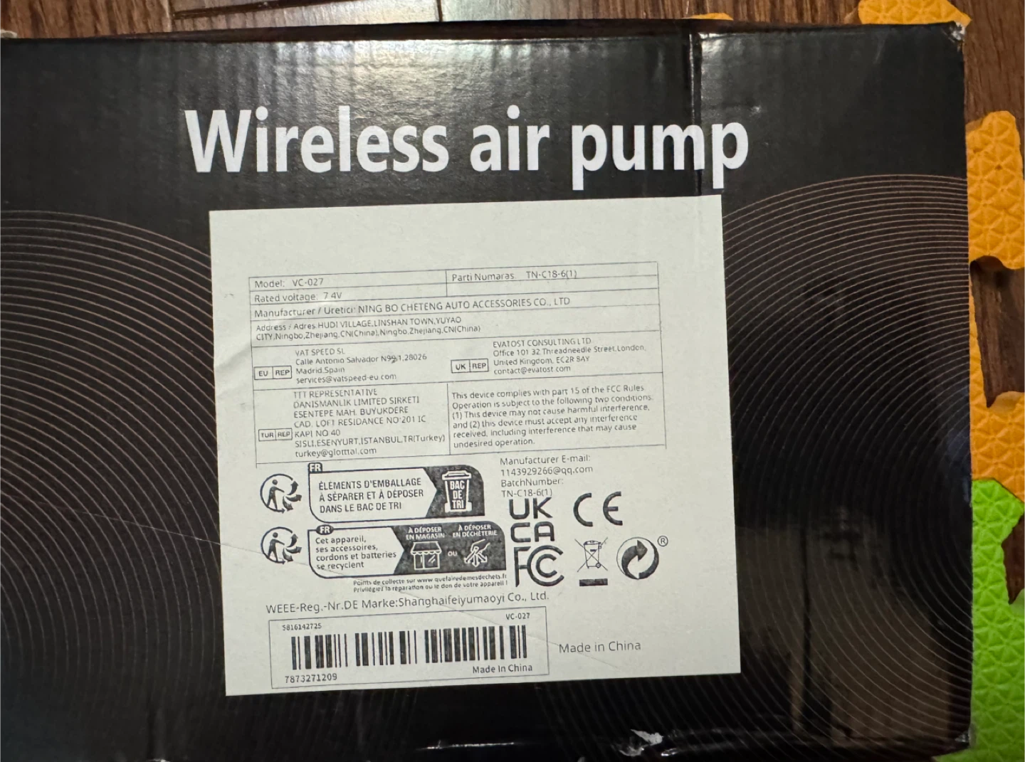 Wireless Air Pump