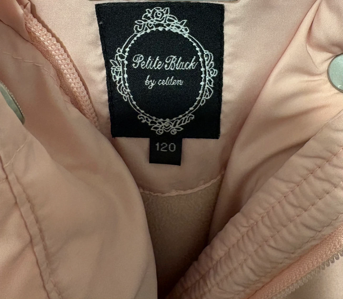 Petite Black by Celden Pink Puffer Coat Size 120 - photo 4