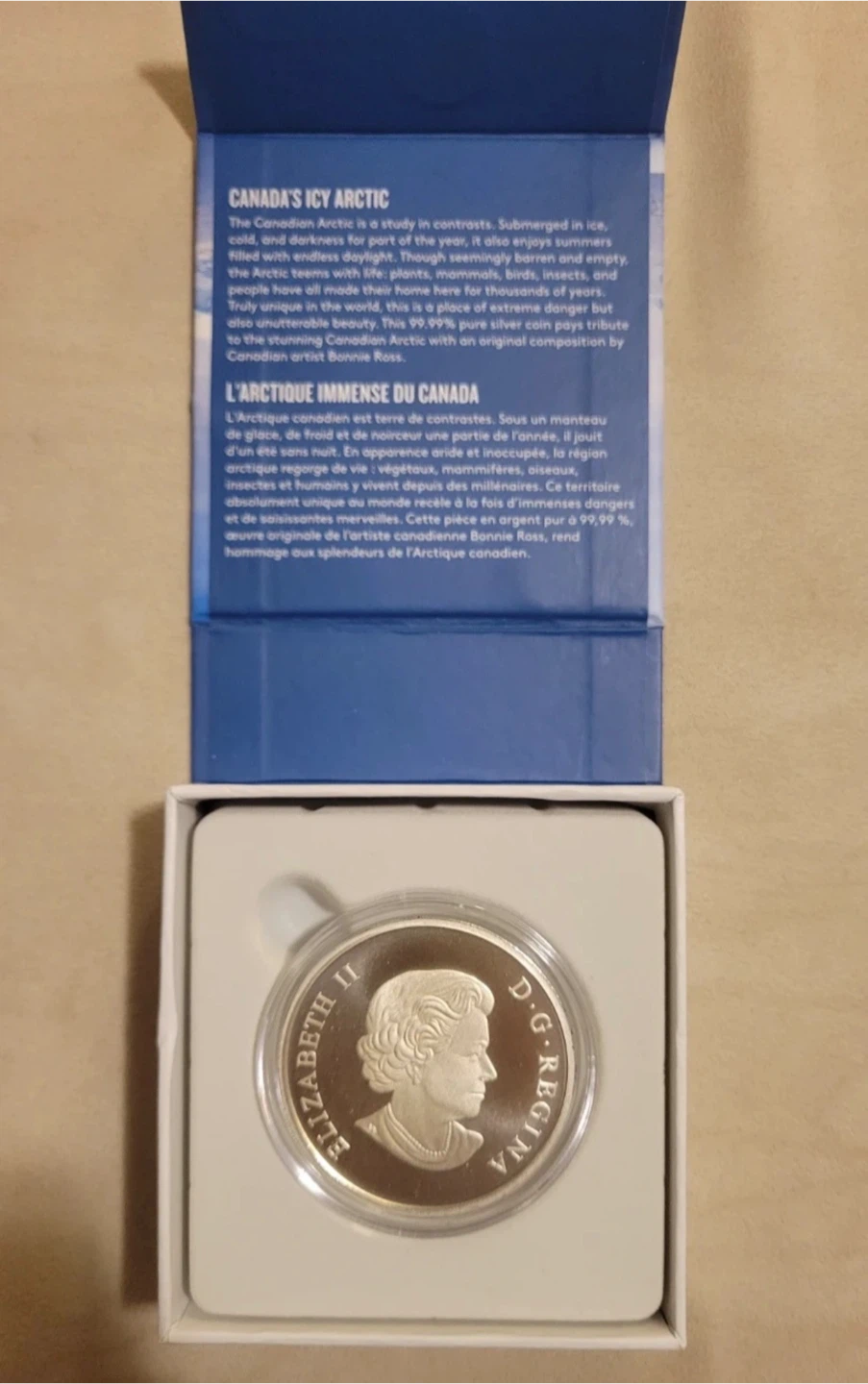 Canada 200 Dollars 2016 Arctic 99.99% Pure Silver Coin - photo 2