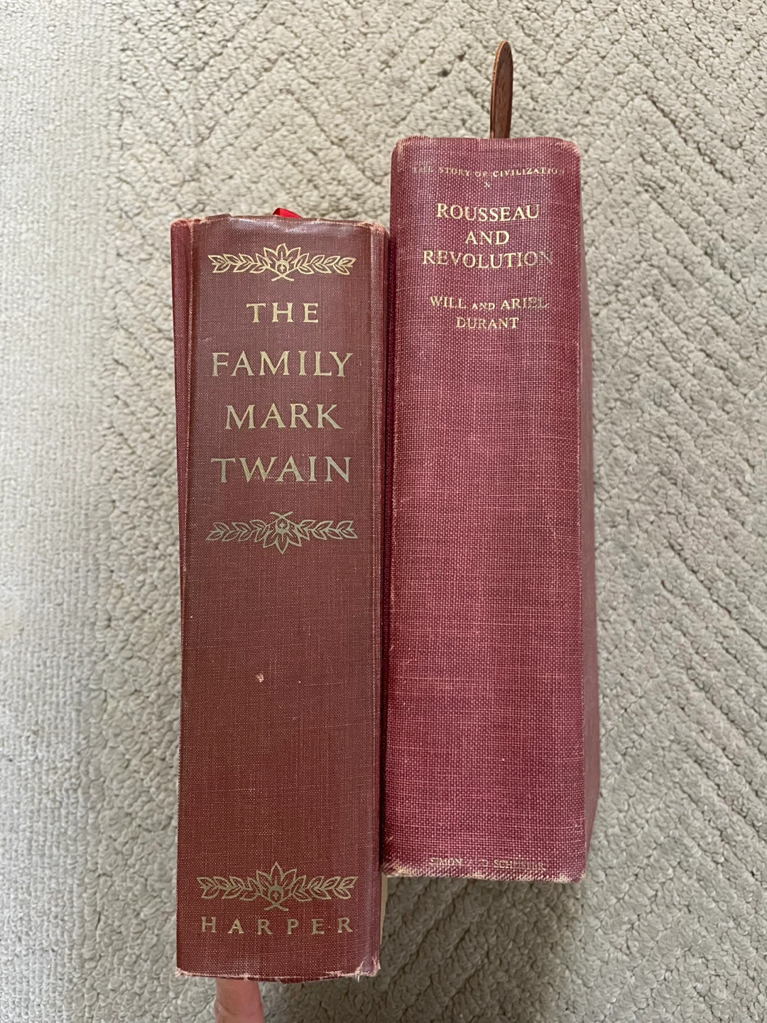 The Family by Mark Twain and Rousseau and Revolution by Durant