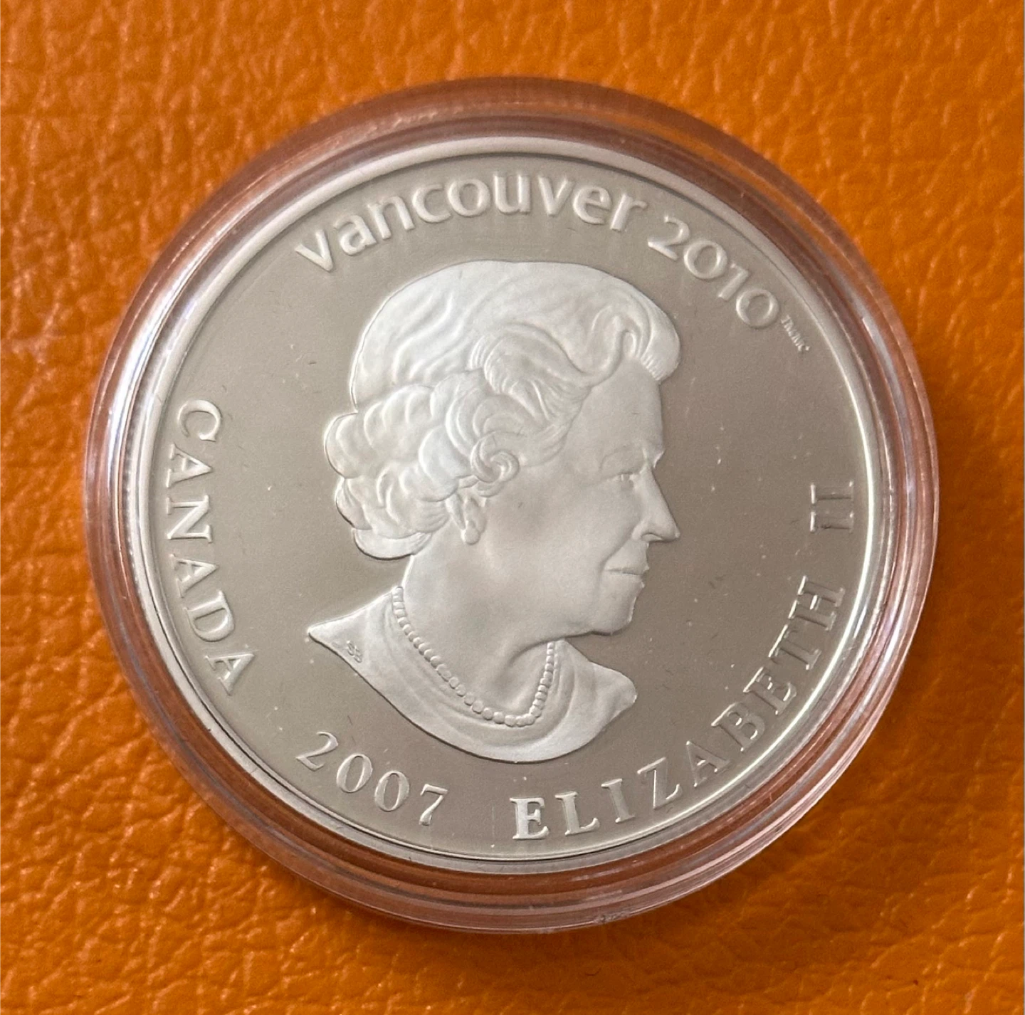 2007 Canada Vancouver 2010 Athletes' Pride Sterling Silver Coin - photo 2