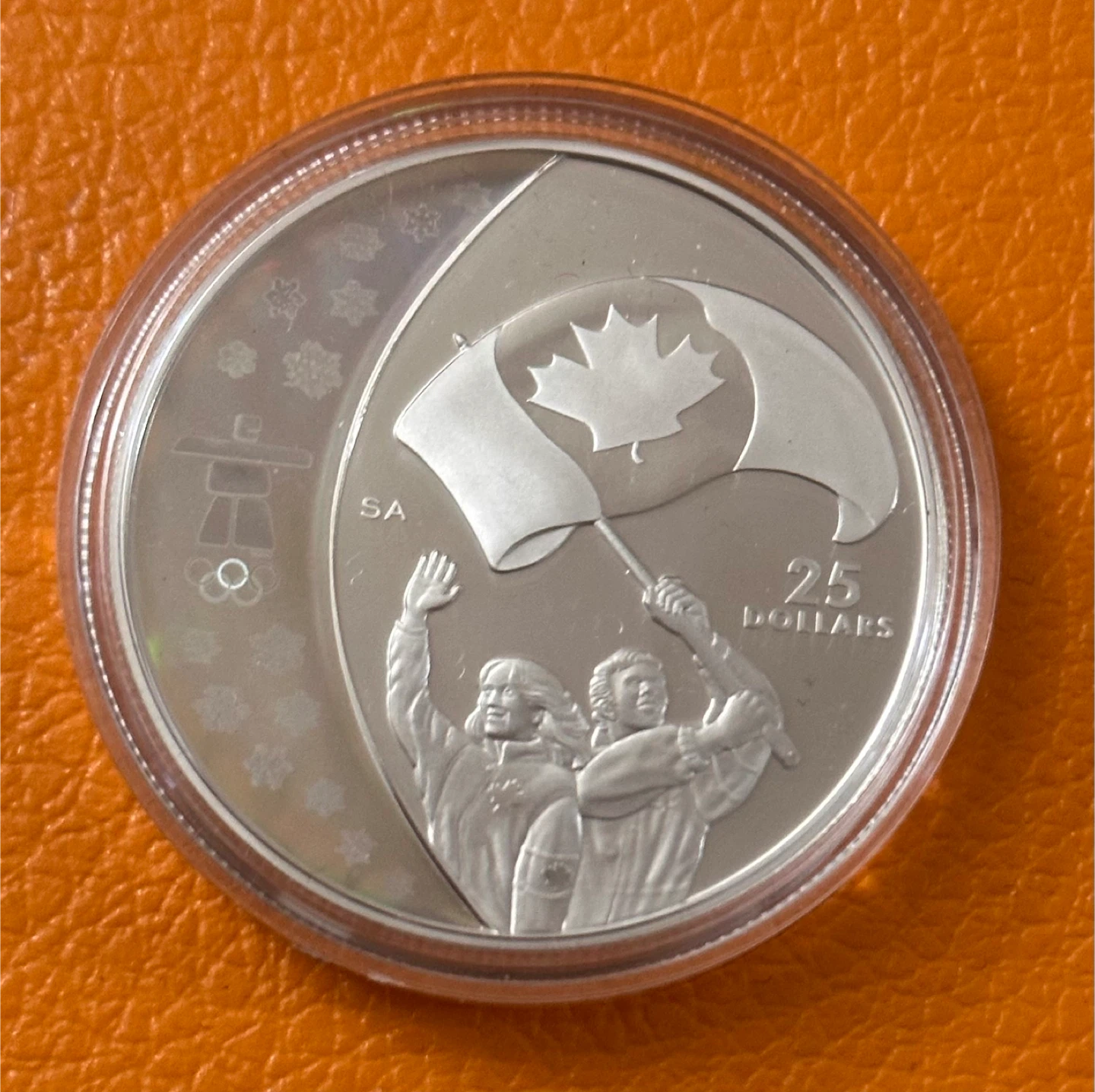 2007 Canada Vancouver 2010 Athletes' Pride Sterling Silver Coin