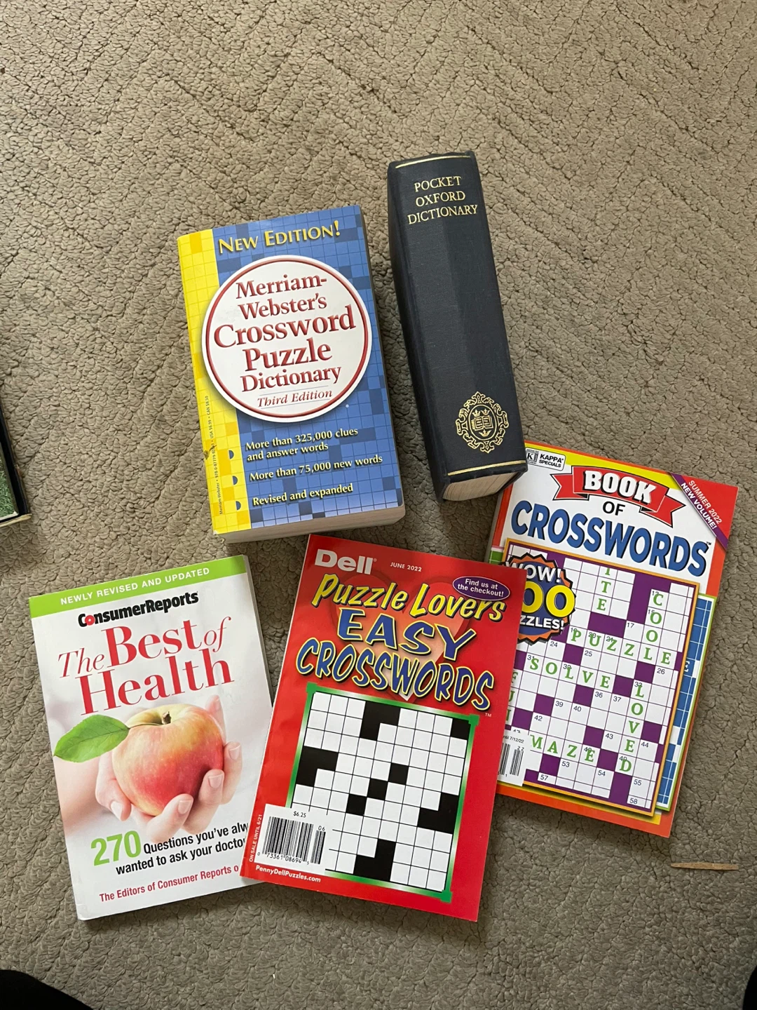 Assorted Puzzle and Health Books