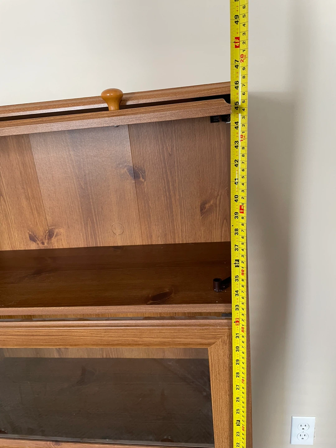Wooden Display Cabinet with Glass Doors - photo 5