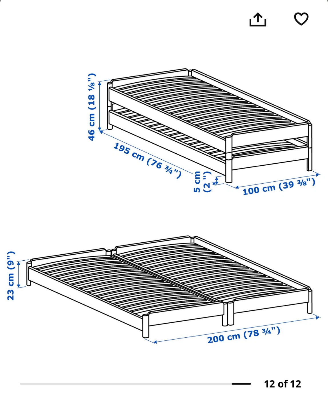 IKEA Daybed / Trundle Bed Frame