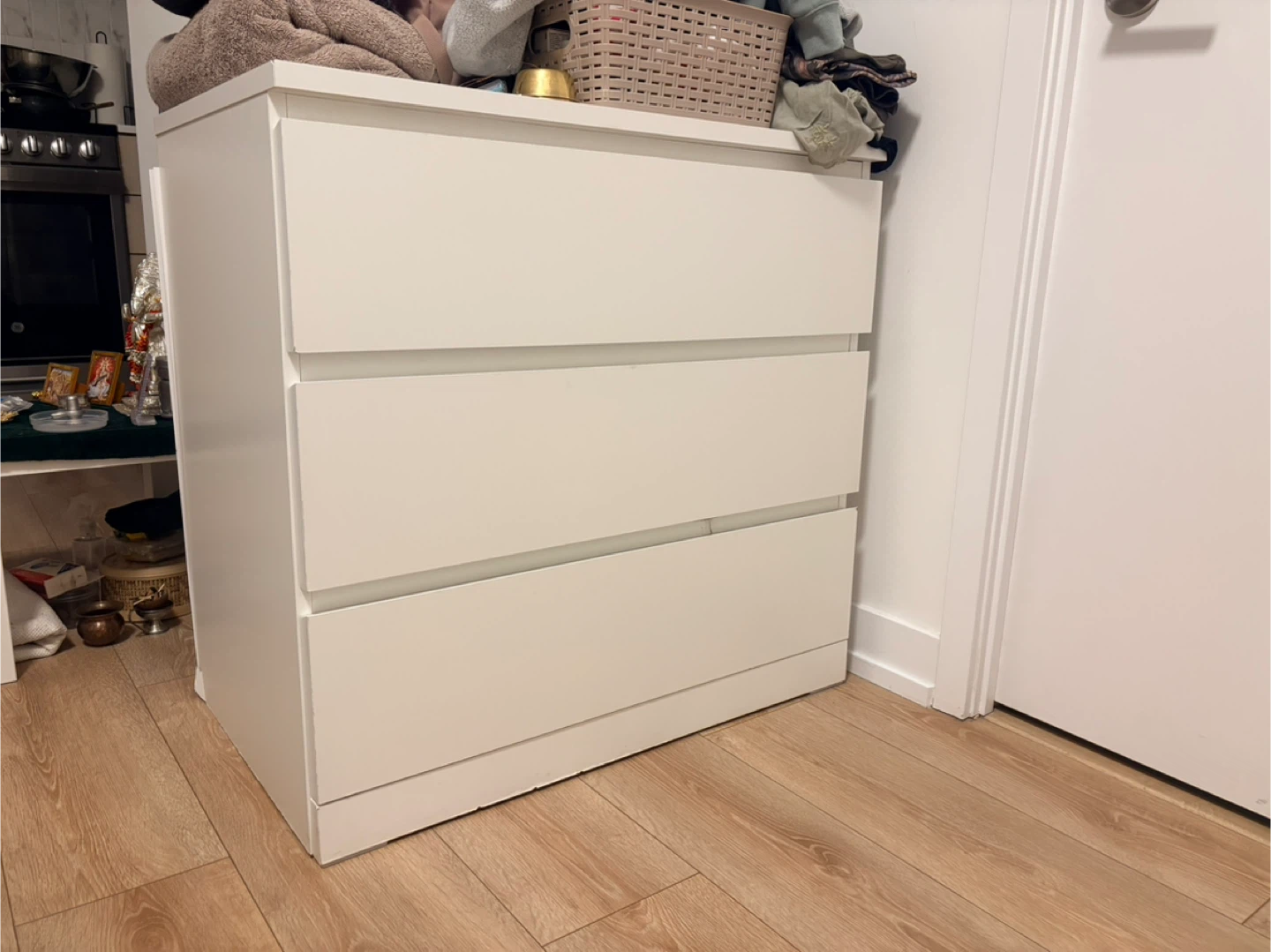 Ikea White 3-Drawer Dresser