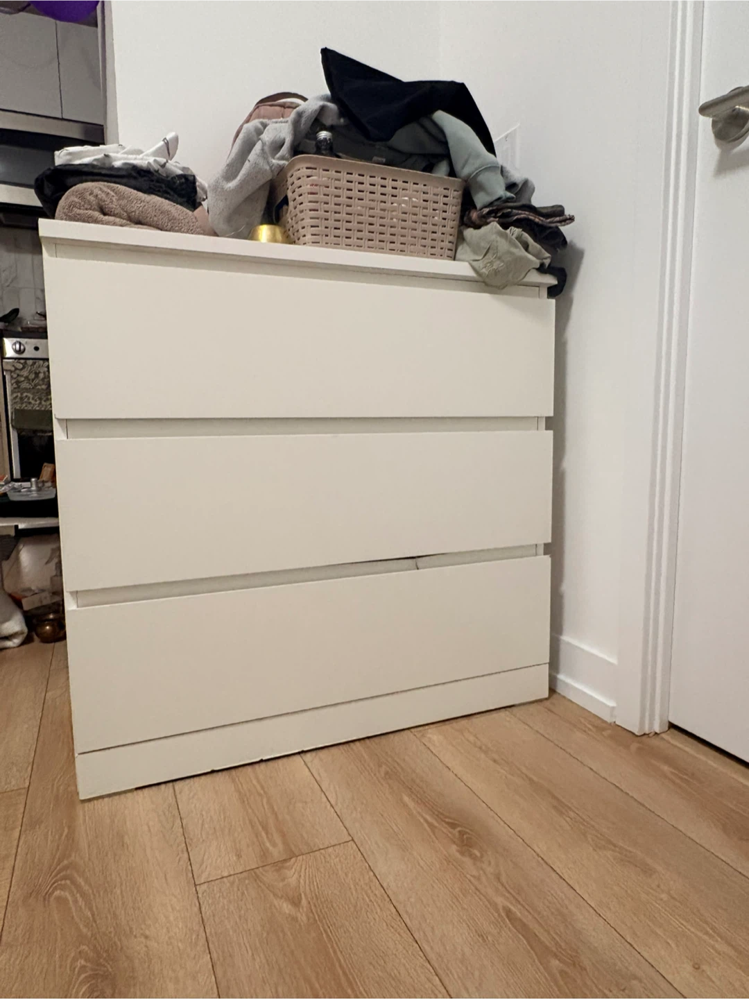 Ikea White 3-Drawer Dresser - photo 2