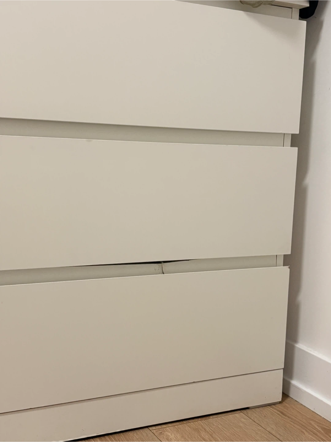 Ikea White 3-Drawer Dresser - photo 3