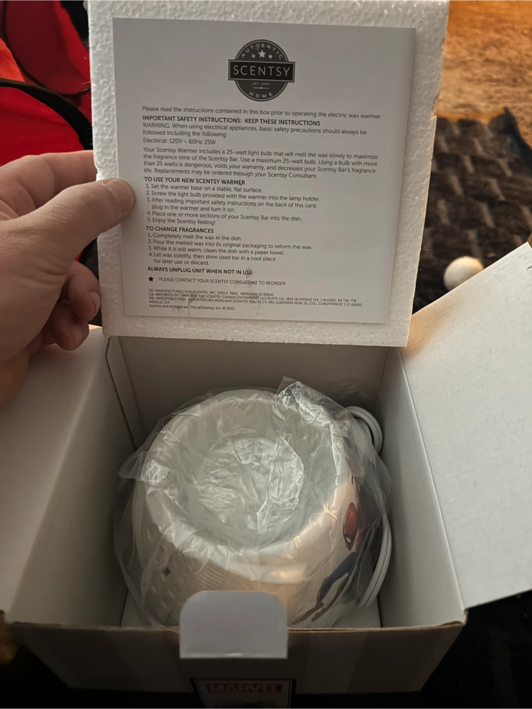 (New in box) Spider-man scentsy wax warmer - photo 4