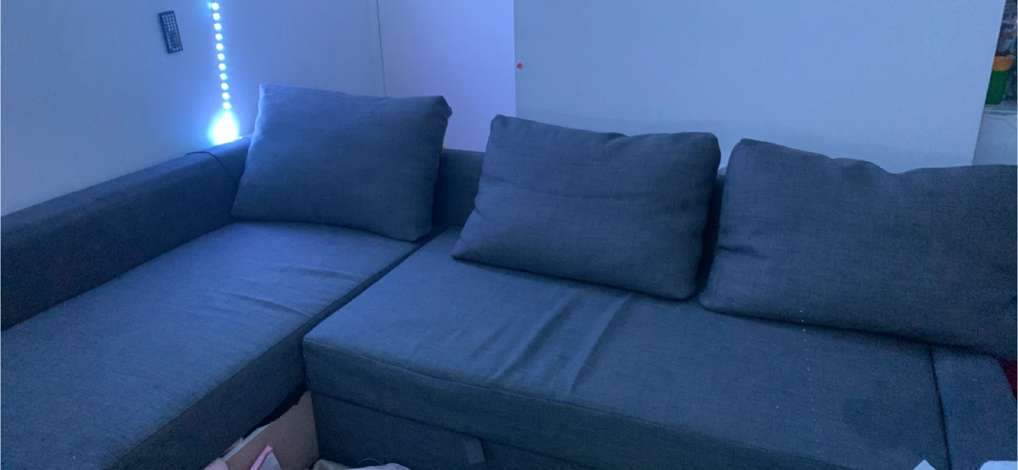 IKEA BÄRSLÖV 3-seat sofa-bed with chaise lounge
