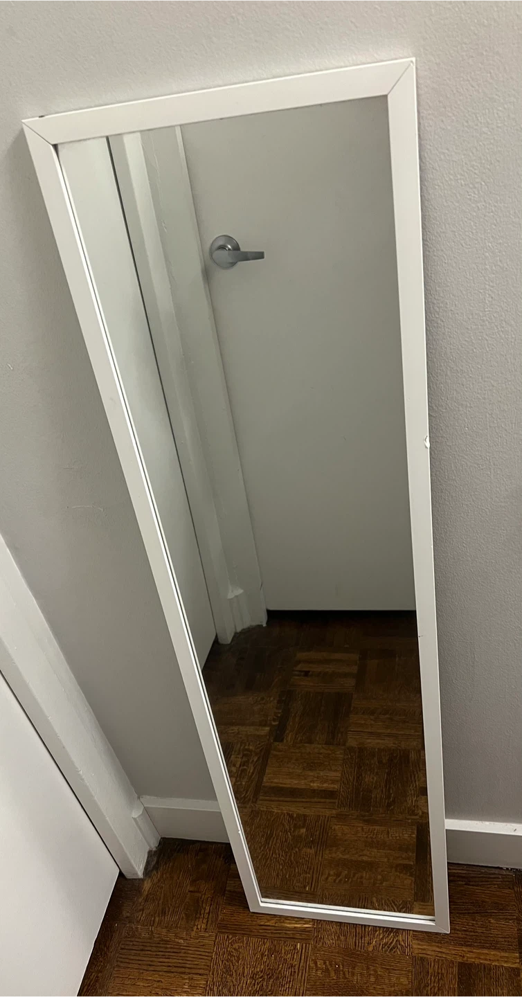 White Framed Full Length Mirror