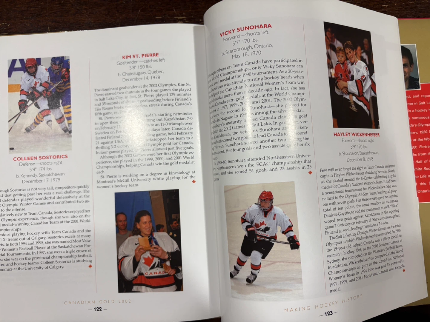 Canadian Gold 2002 men’s & women hockey book - photo 5