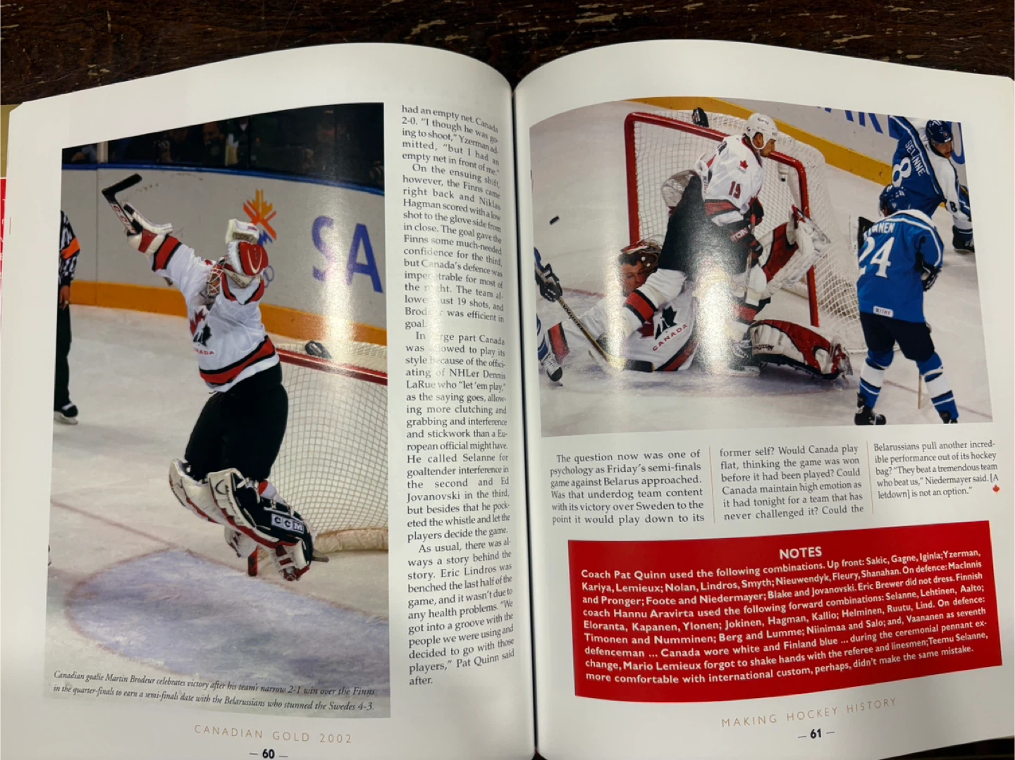 Canadian Gold 2002 men’s & women hockey book - photo 3