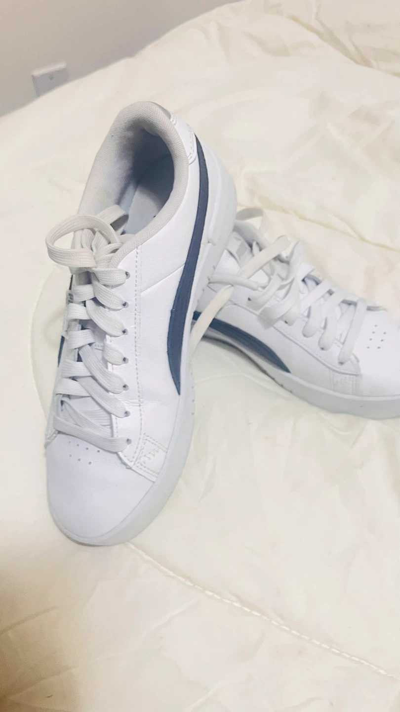 Puma White and Blue Sneakers