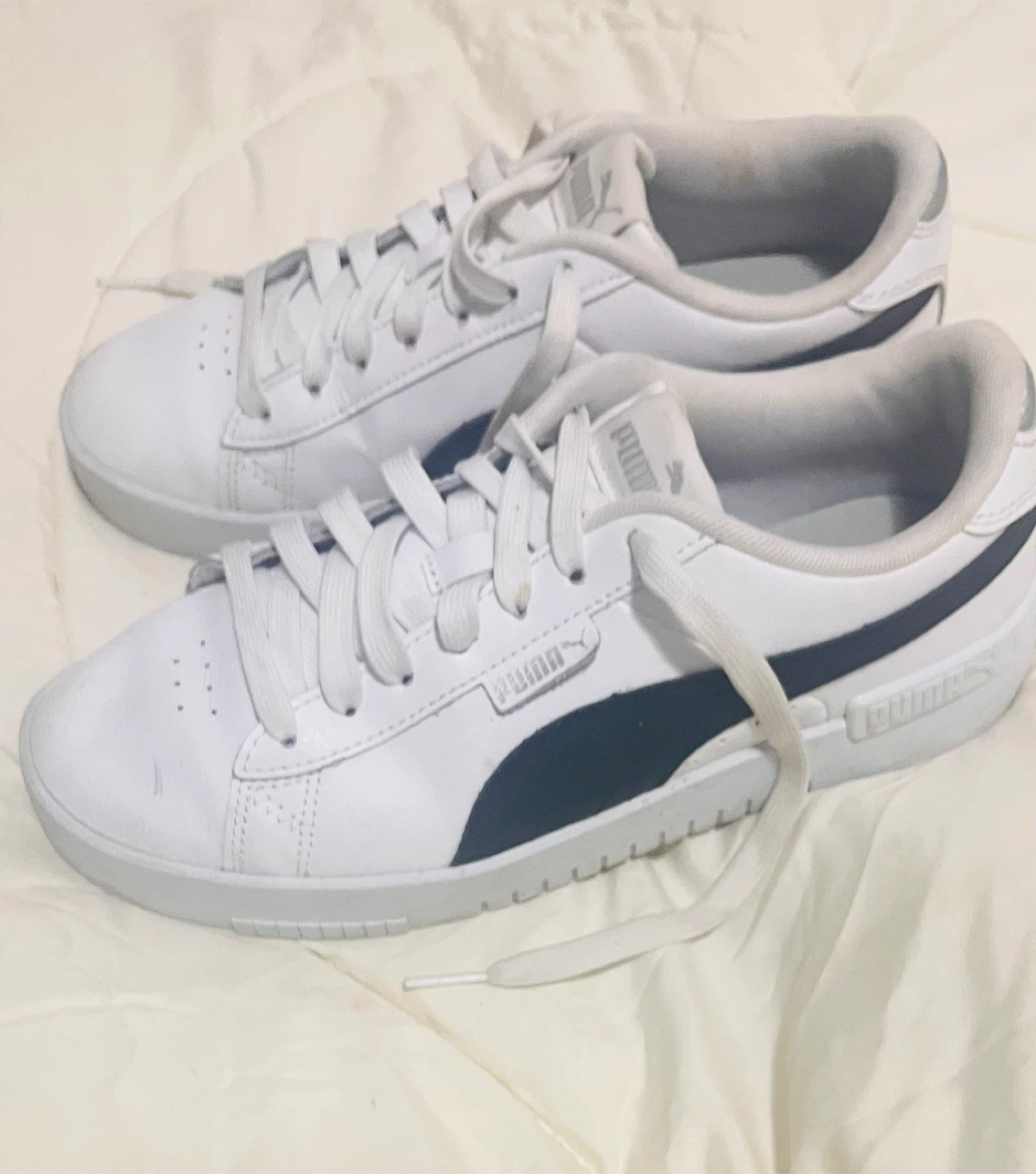 Puma White and Blue Sneakers - photo 3