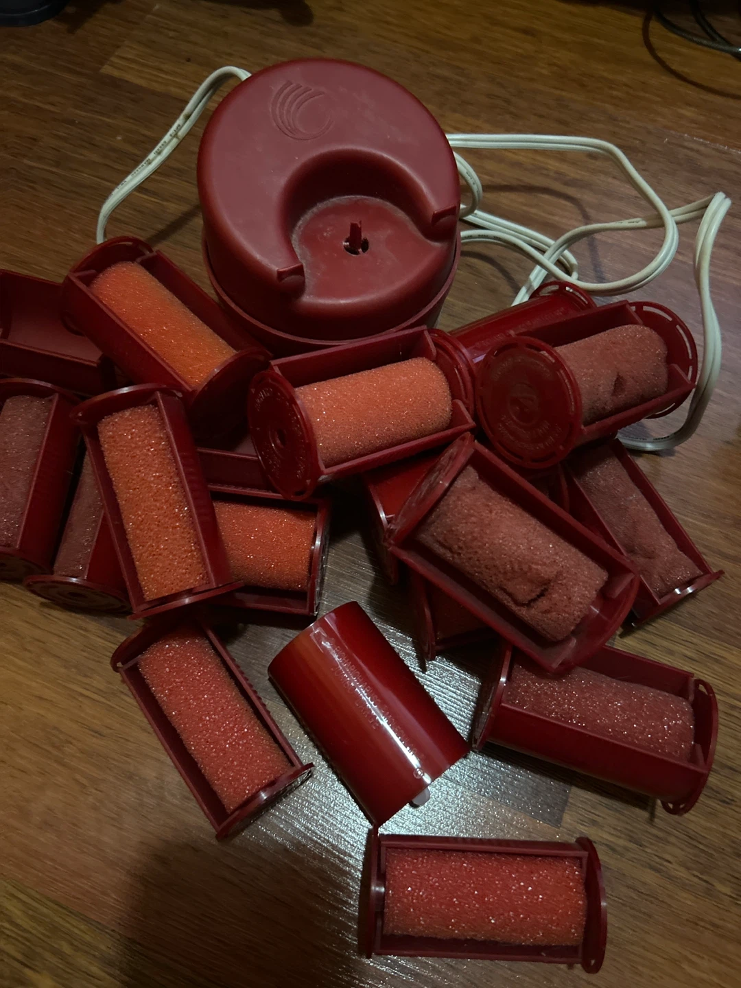 FREE🎁 Red Electric Hair Curlers Set