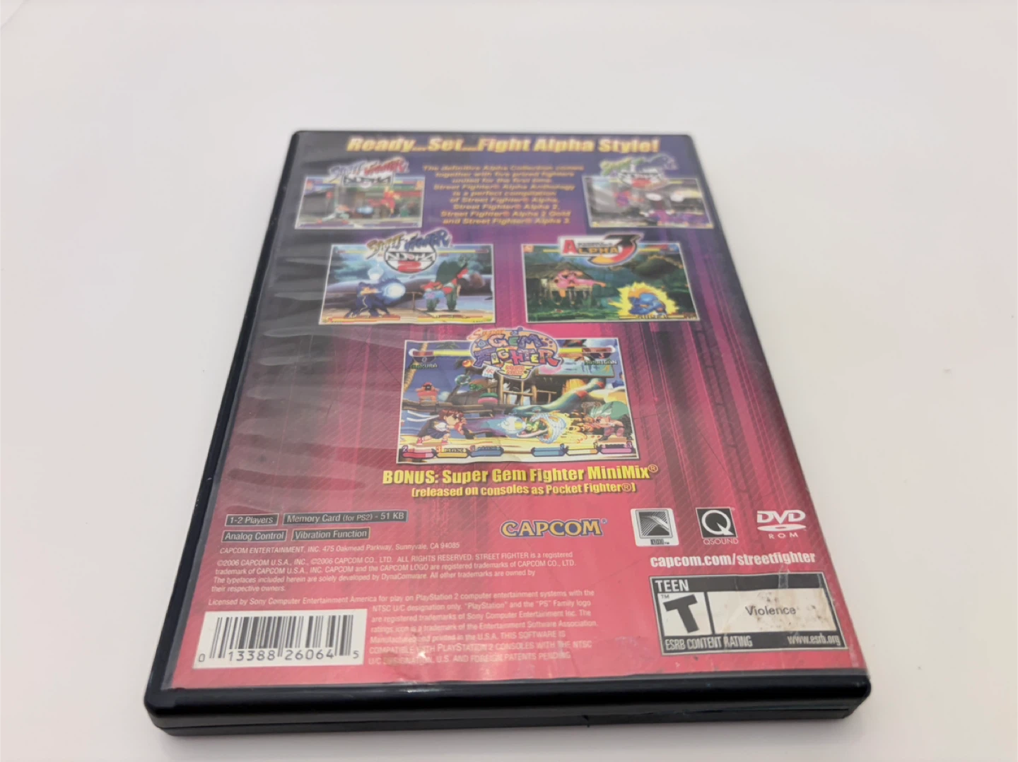 PS2 Street Fighter Alpha Anthology NOT WORKING - photo 3