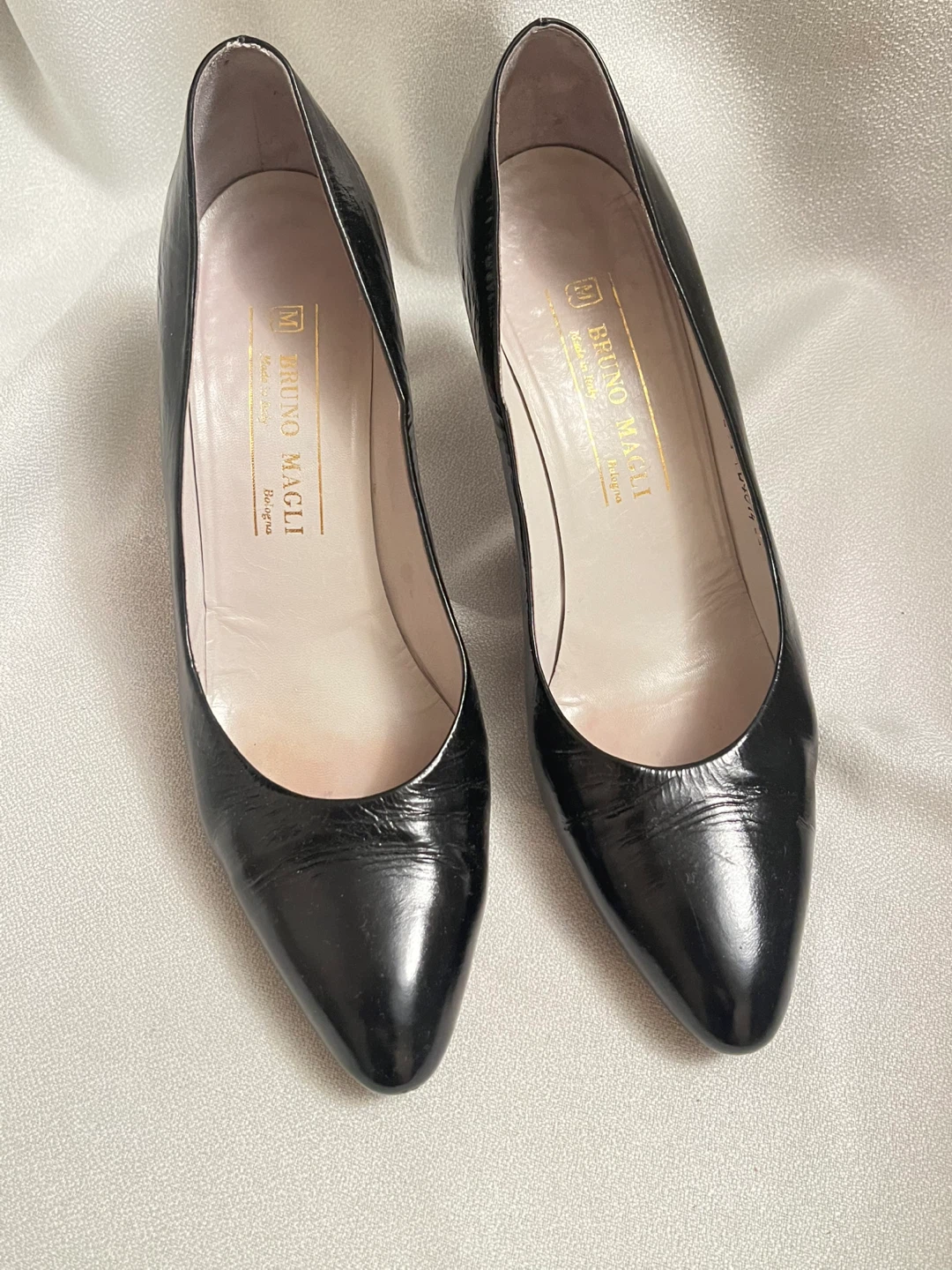 Bruno Magli Black Patent Leather Heels
