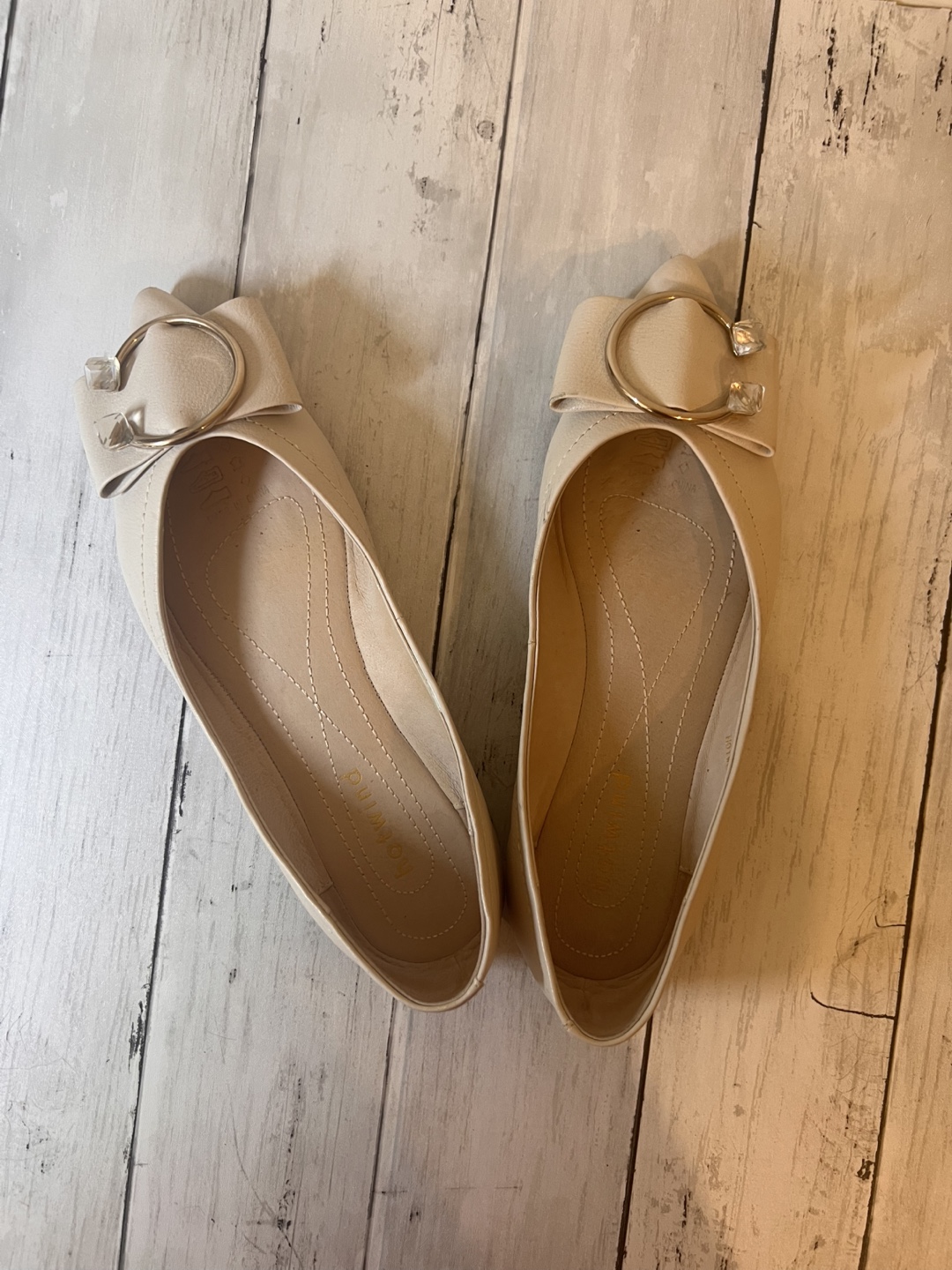 Ballerina Flats - Beige Women's Shoes - photo 2