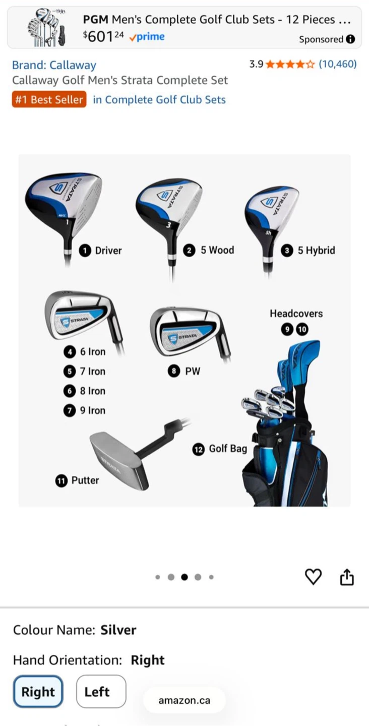 Callaway Strata Golf Club Set with Bag - photo 2