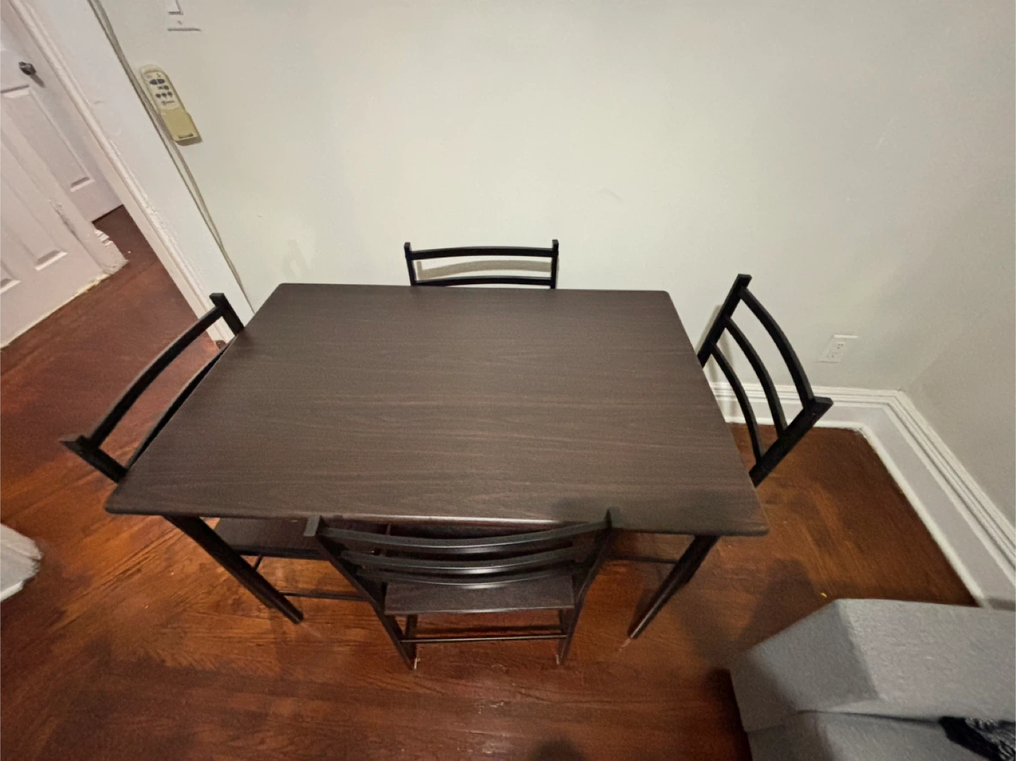 Compact Dining Set with 4 Chairs