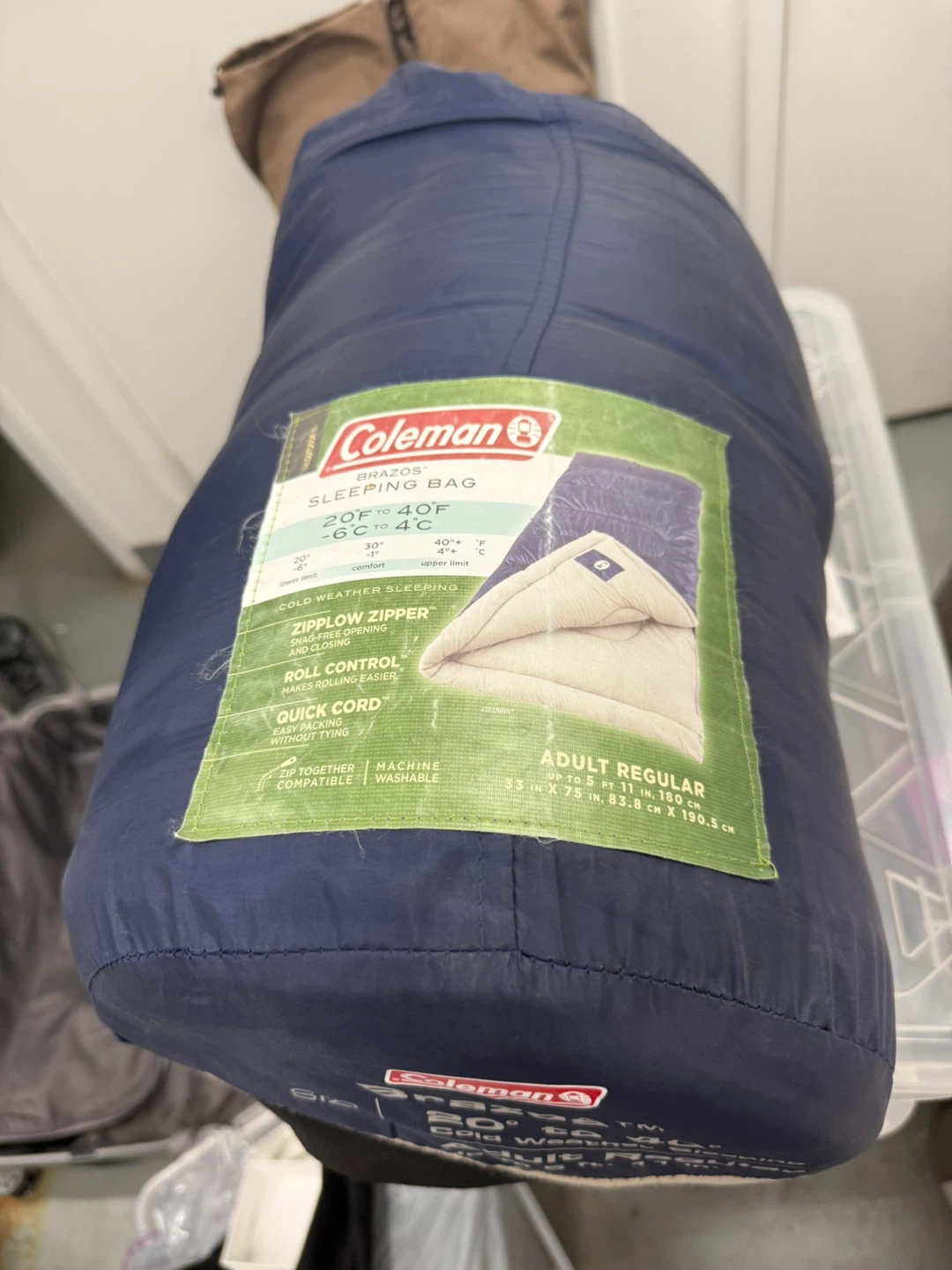 Coleman Brazos Sleeping Bag - Adult Regular
