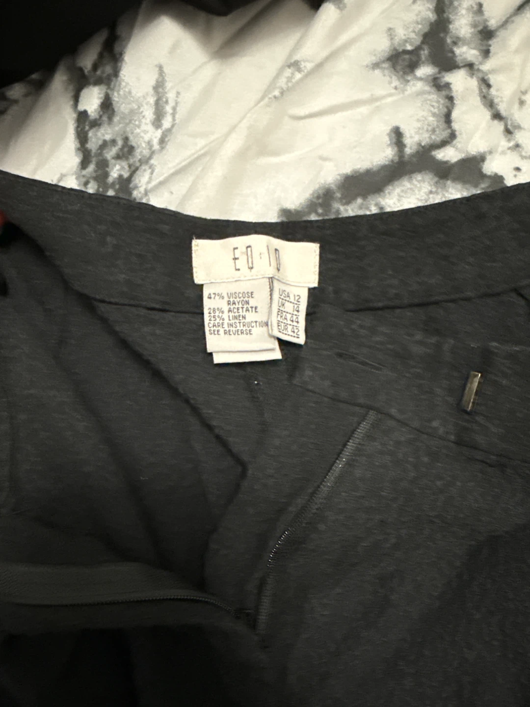E.L.I.T.E. Black Textured Pants Size 8 - photo 2