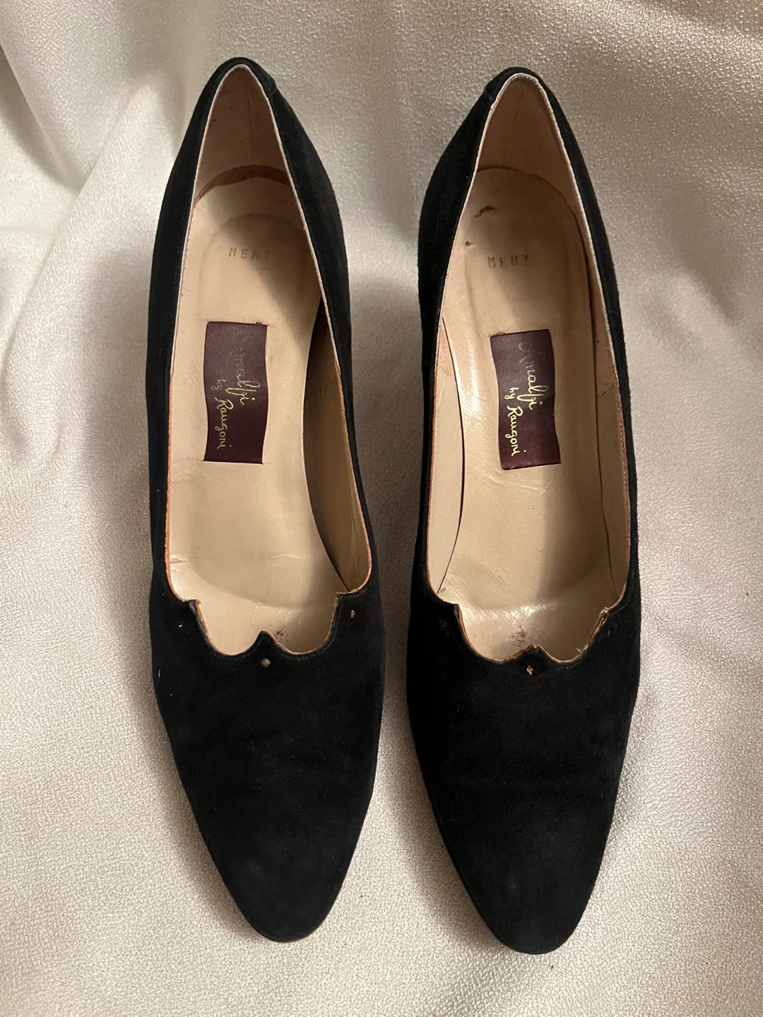 Black Suede Pumps by Amalfi by Rangoni