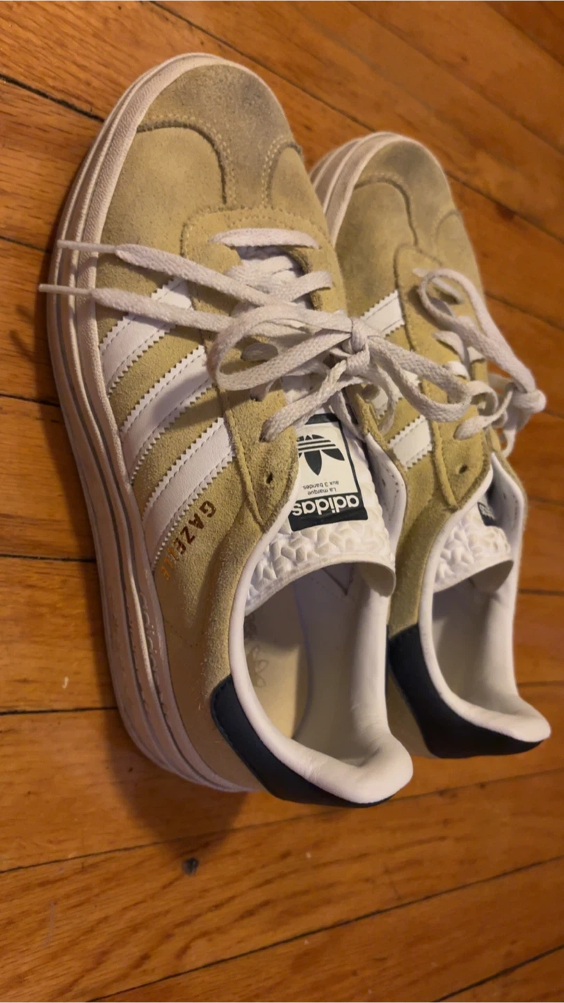 Adidas Gazelle Suede Sneakers Yellow White - photo 3