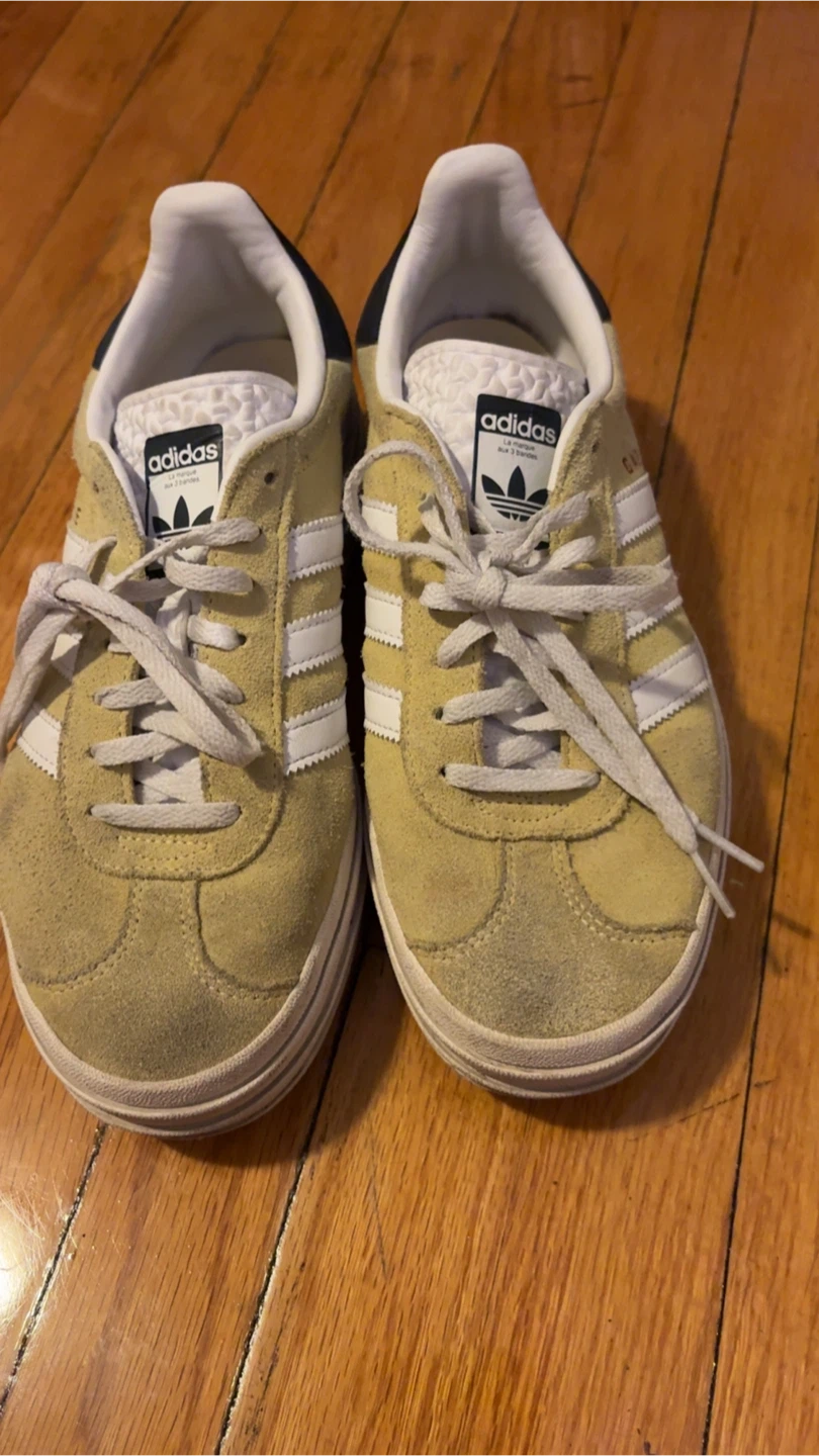 Adidas Gazelle Suede Sneakers Yellow White