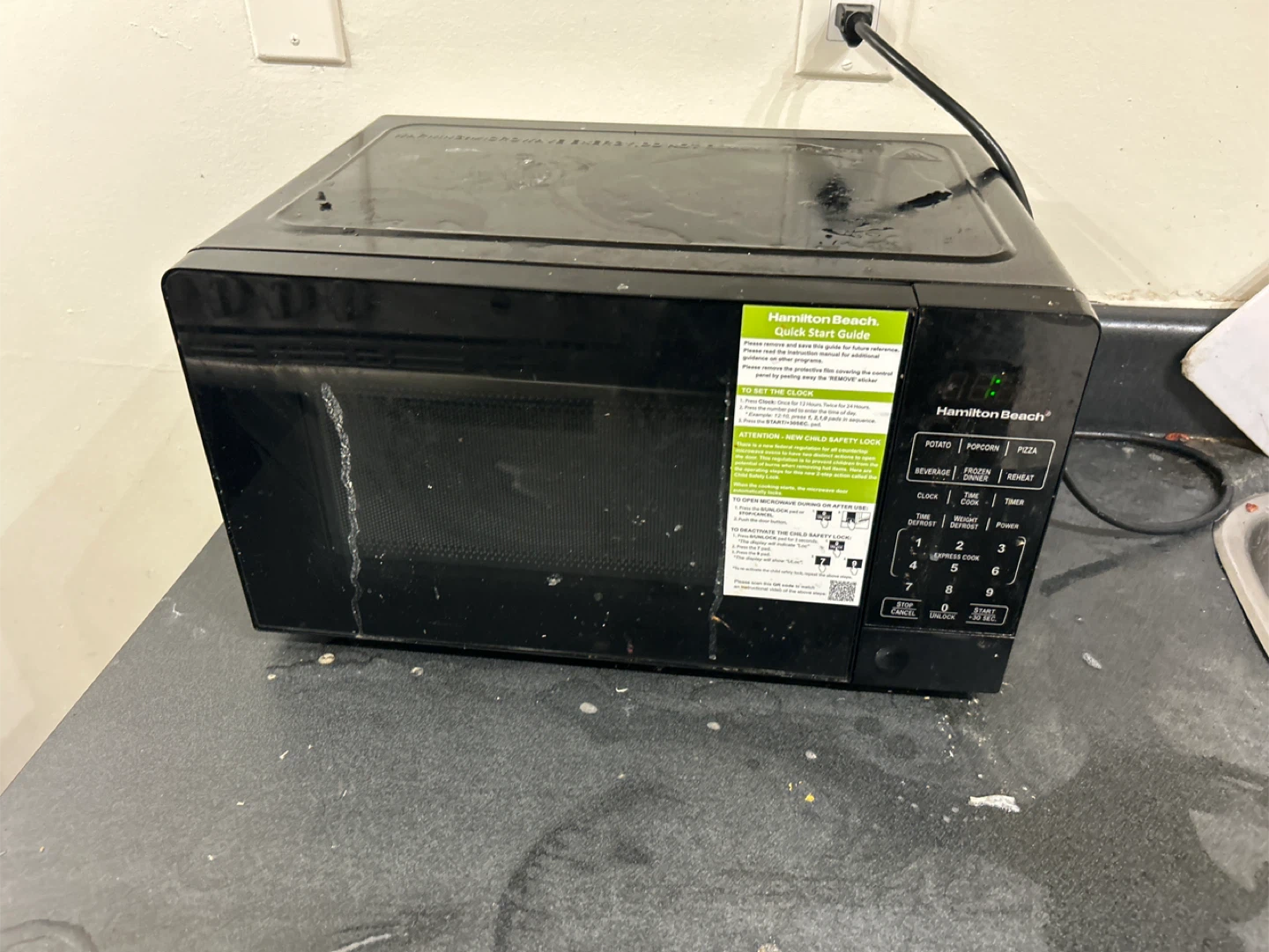 Hamilton Beach Black Microwave
