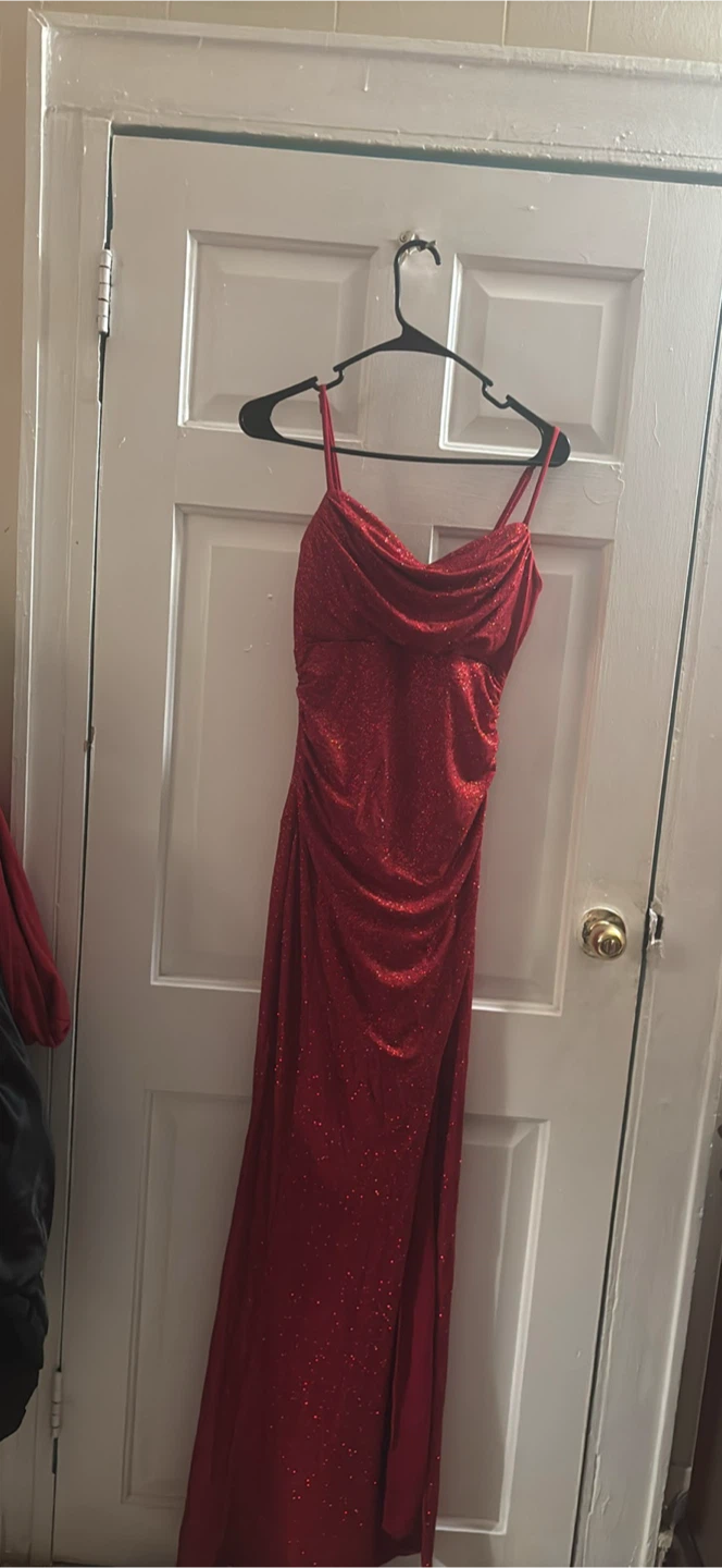 Sparkly Red Formal Gown