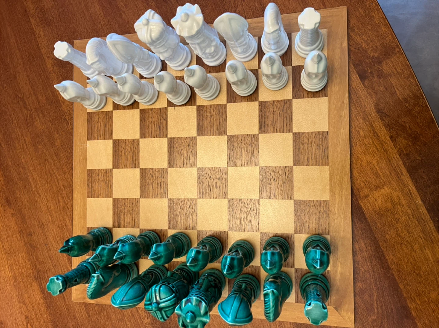 Ceramic chess set
