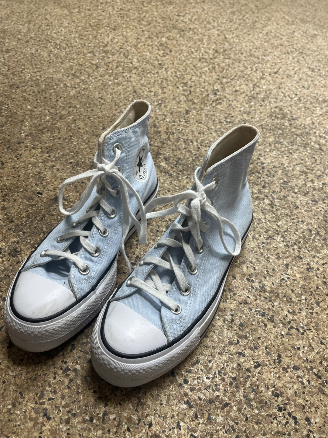 Light Blue Converse All Star High-Top Sneakers - photo 2