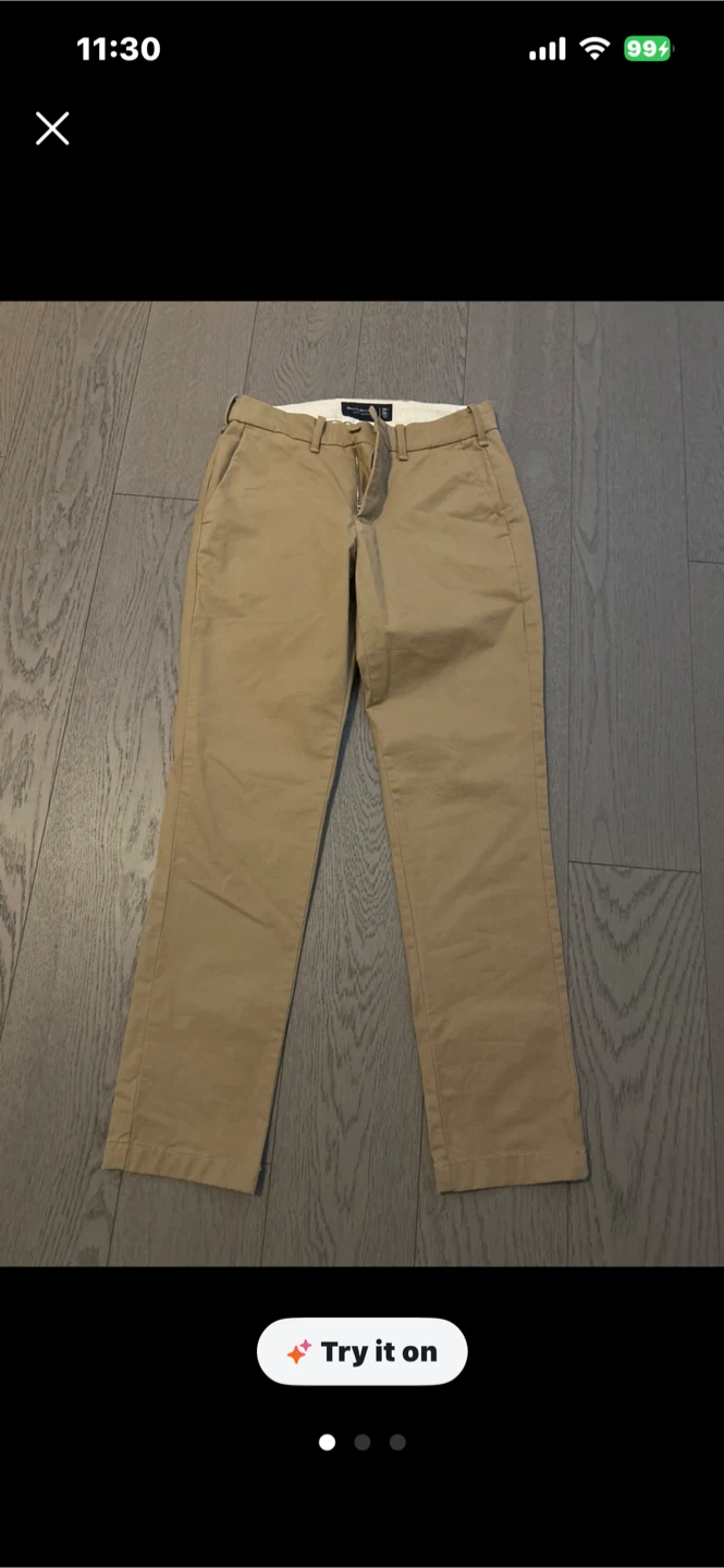 Abercrombie & Fitch Skinny Stretch Chinos Size 28W x 30L
